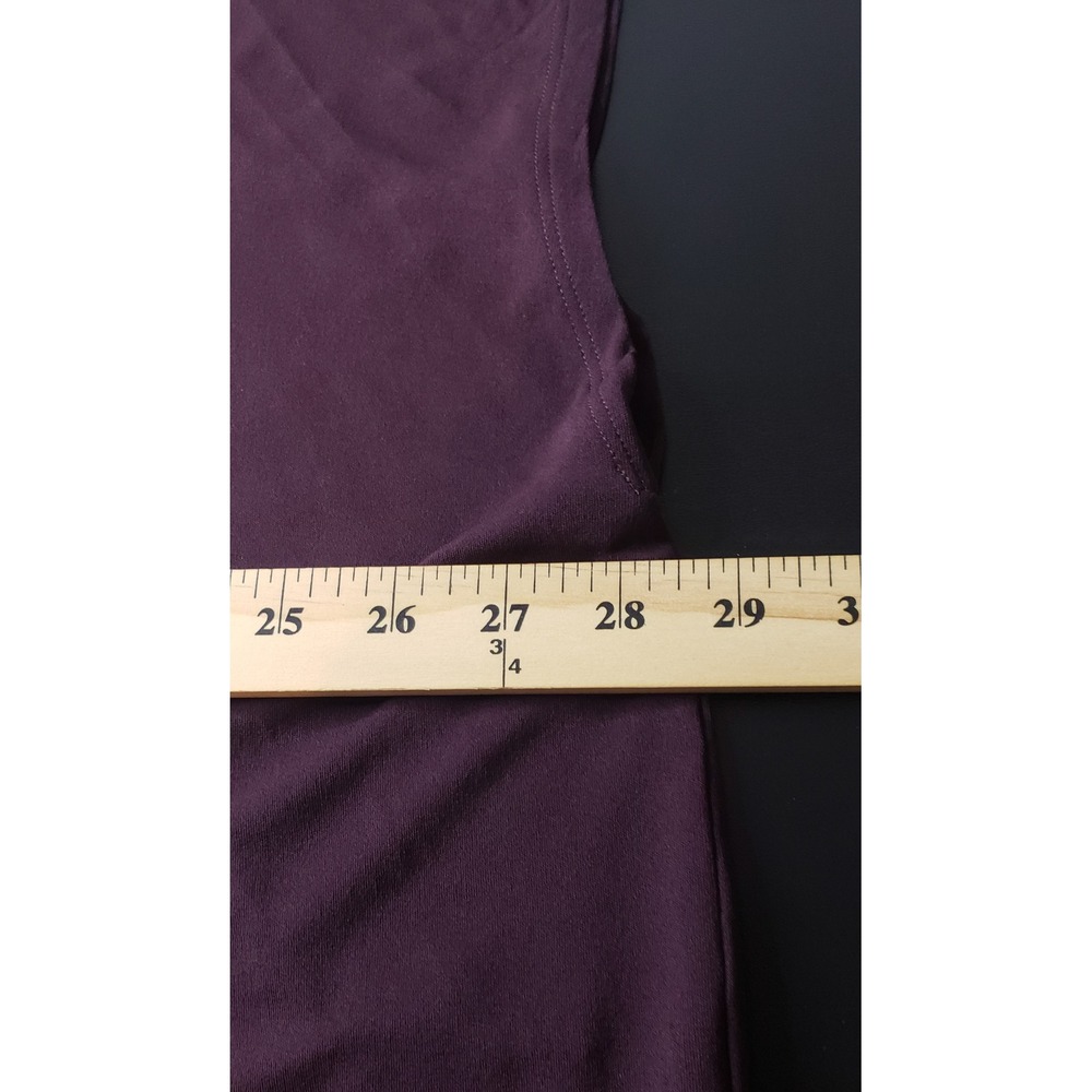 Eileen Fisher 100% Silk Boxy Blouse Top Plum Purple 1X Quiet Luxury Capsule Chic - Picture 7 of 8
